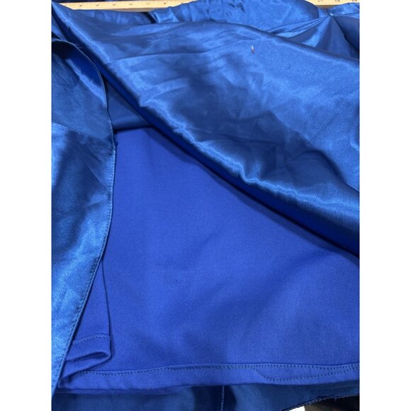 Plus Size 2X Blue Formal Evening Dress Sleeveless Gown for Weddings or Events - Picture 15 of 16